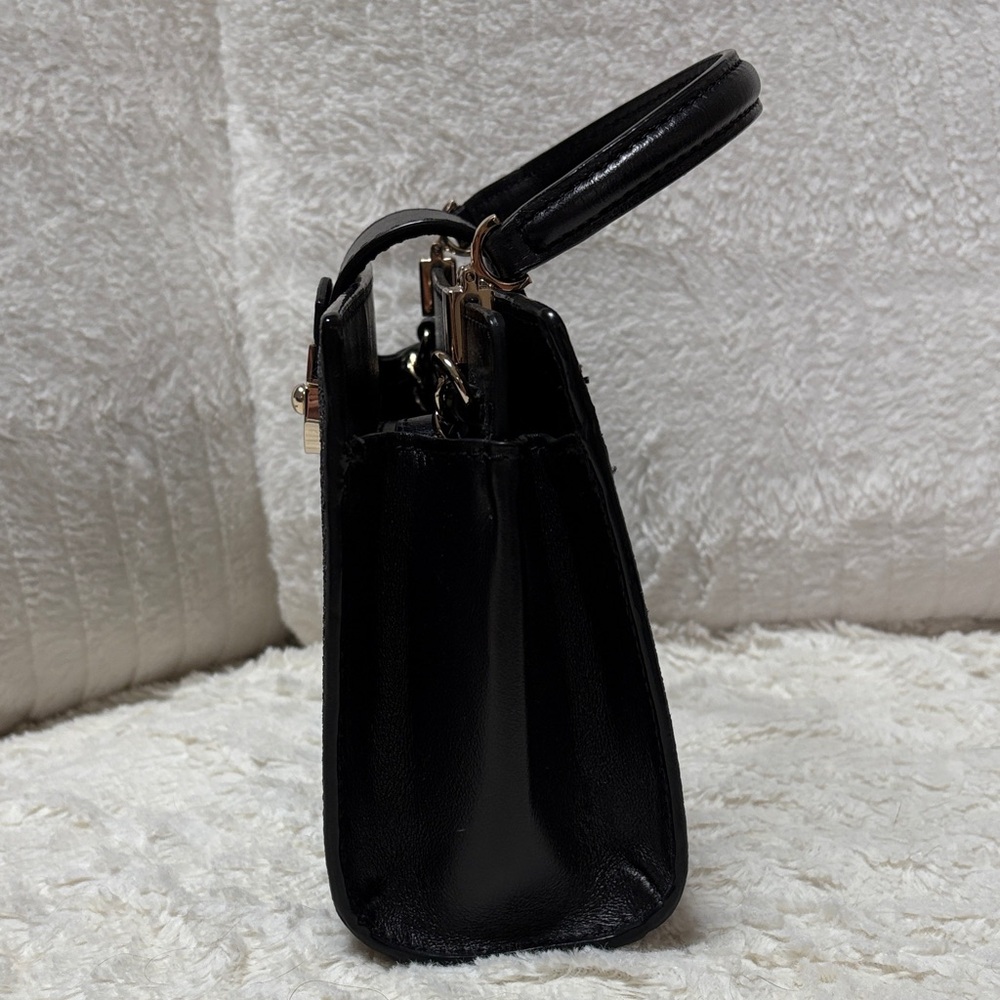 Kate Spade Sunset Lane Kirin Black Glitter Bag with Chain - Picture 5 of 9